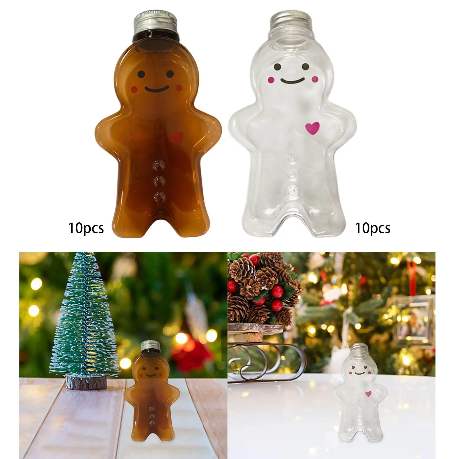 Gingerbread man shapes Bottles 500ml Drink Bottle Wide Application for Christmas