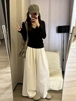 Bla V-Ne Pure Cotton Long Sve T-irt Women's Winter Slim Fit Base Layer irt Top Breathable Comfortable Regular Fit