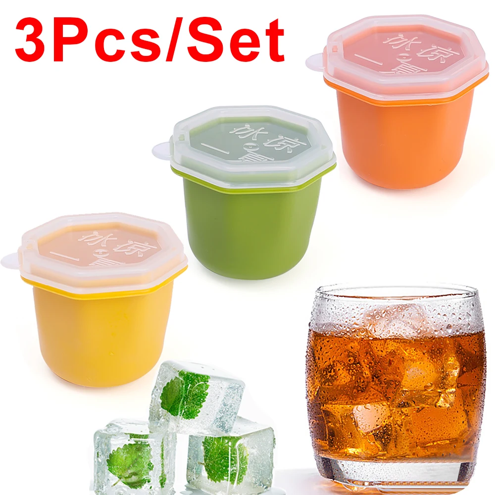 

3/1Pcs Ice Cube Makers Reusable Ice Ball Moulds For DIY Ice Cream Whiskey And Cocktail Drink Home Bar Kitchen Gadgets Supplies