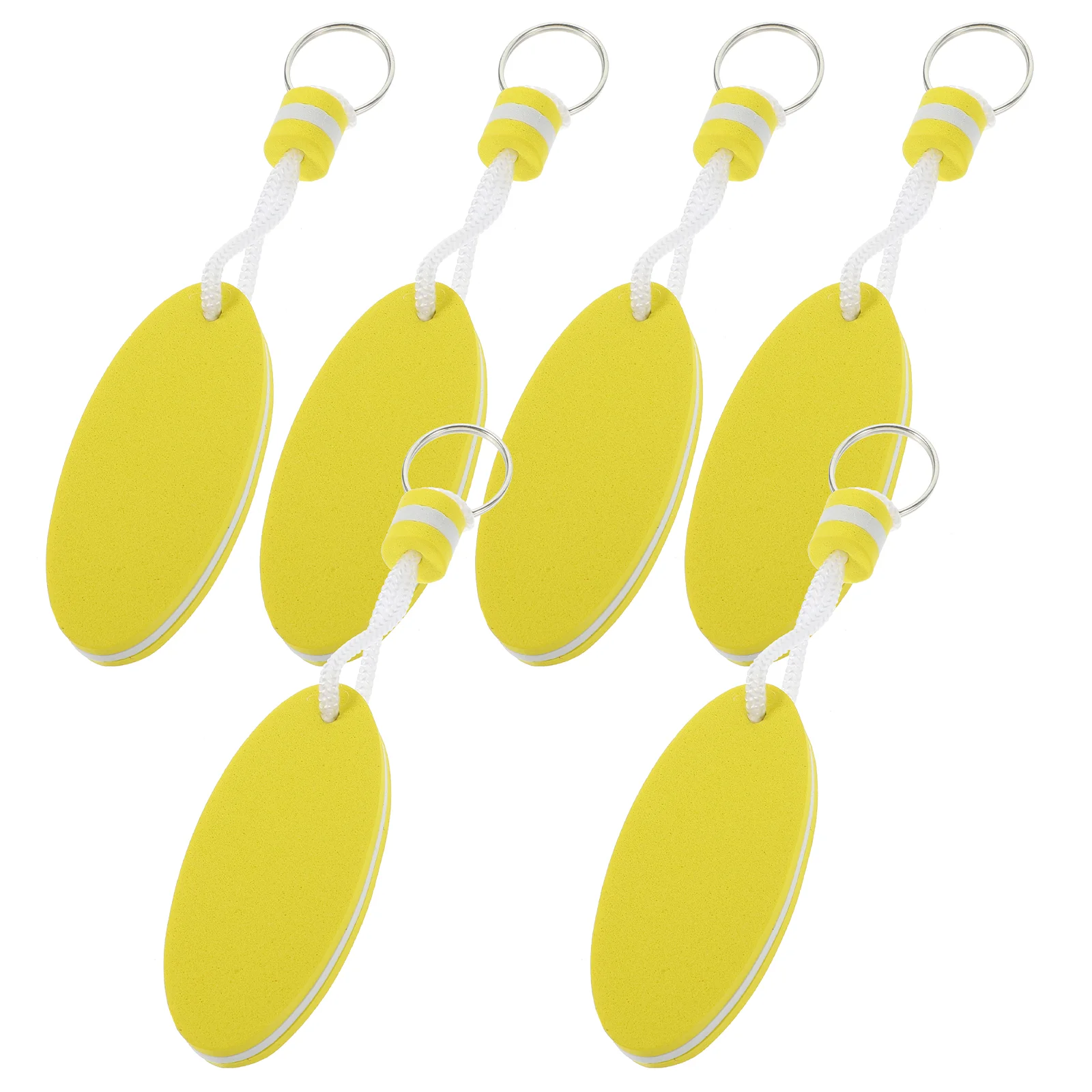 Floating Keychain Boat Ring for Keys Buoy Boating Must Haves Surfing Surfboard Rings Keychains 6 Pcs