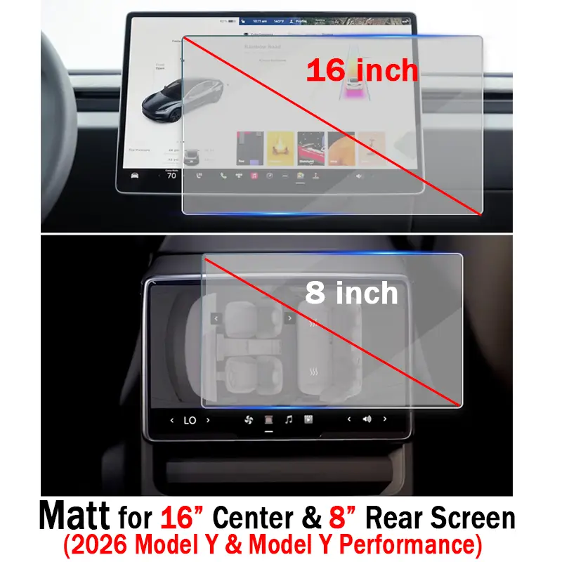 Screen Protective Tempered Glass Film for Tesla Model 3 Highland 2024 Model Y Juniper 2025 Rear Center Control Screen - Image 8