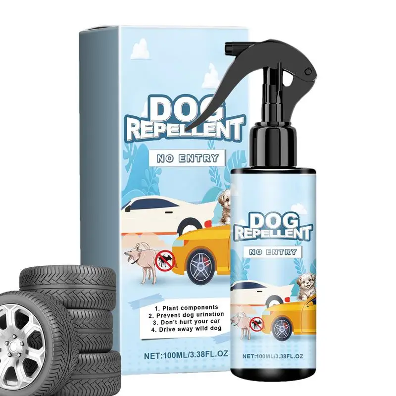 

Car Tire Safety Dog Repellent Spray 100ml Animal Repellent Spray Tire Spray Car Wheel No Pee Spray Prevent Dog Peeing Repellent