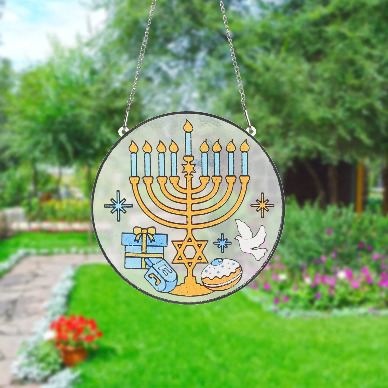 

Window Hanging Decor Bathroom Decorations Suncatcher The Lid Pendant Acrylic Wall Ornament Candlestick