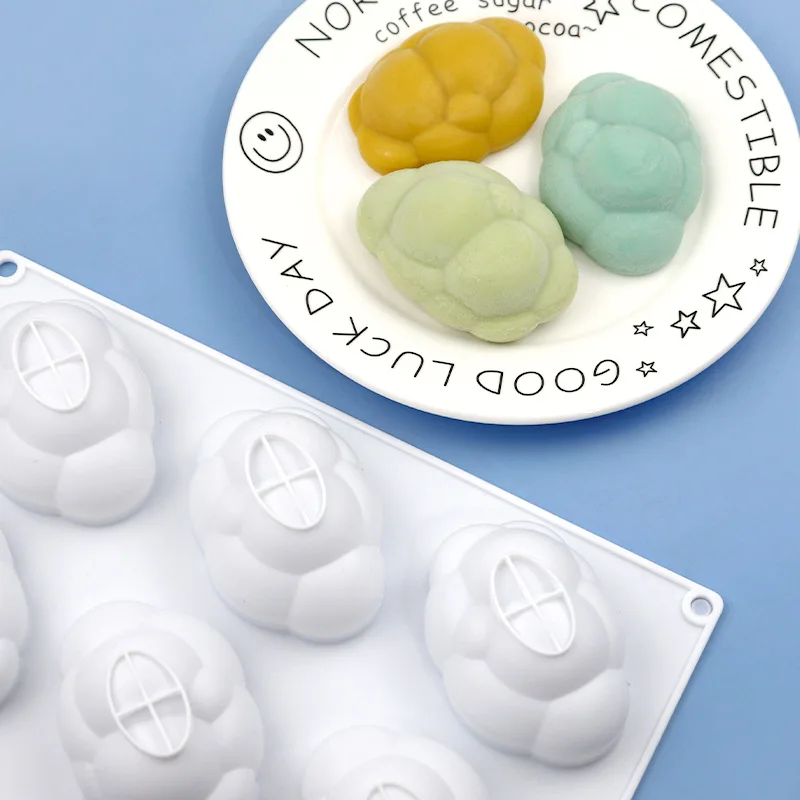 

6 Cavity 3D Cute Cloud Shape Silicone Mold DIY Fondant Mousse Cake Jelly Baking Tool Candle Making Clay Plaster Resin Craft Mold