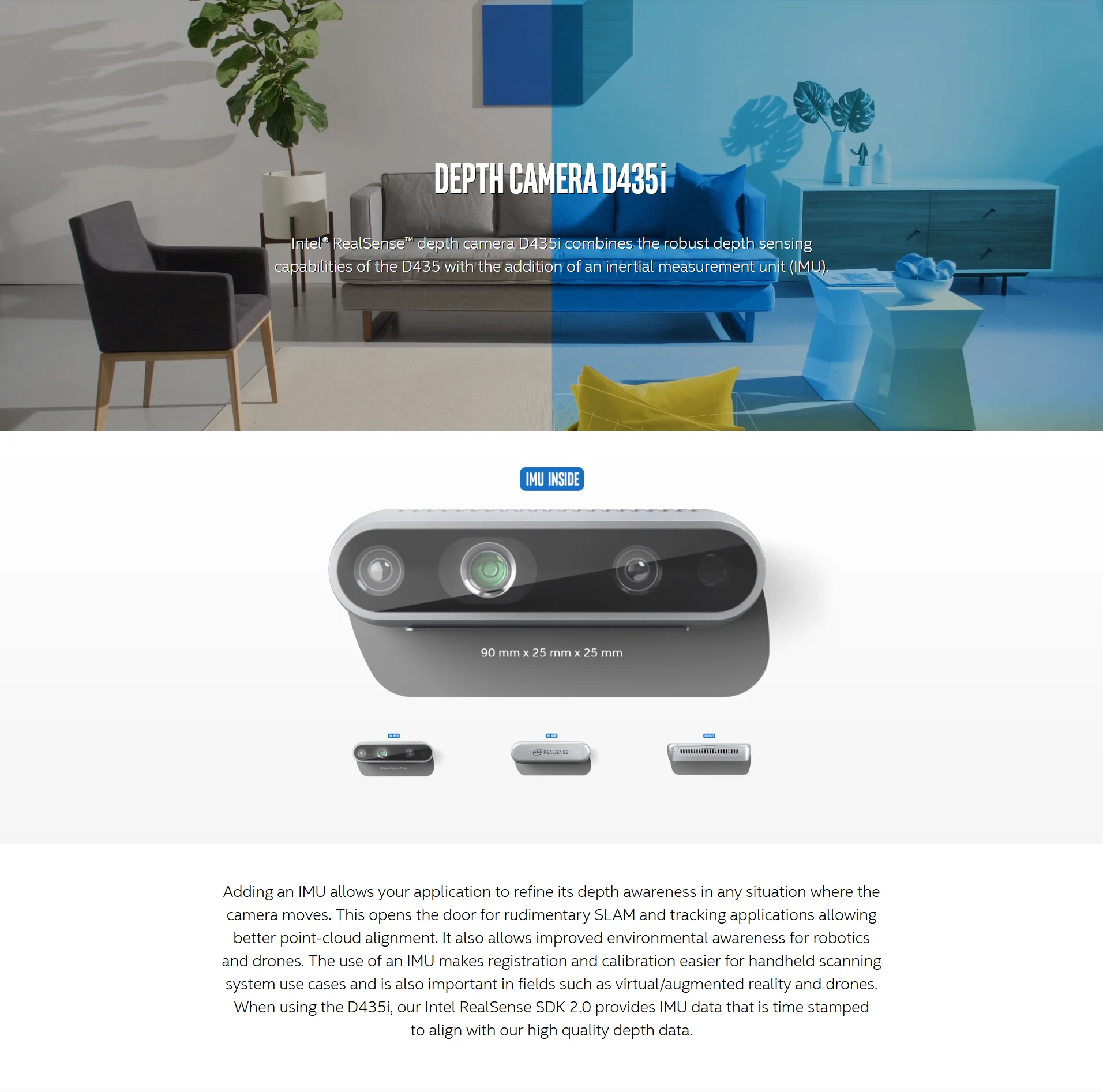 RealSense D435i Depth Camera
