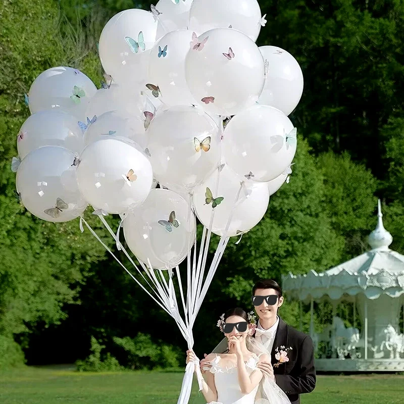 Ins 24inch Butterfly Bow Bobo Balloon Thicken Internet Celebrity Popularity Photography Props Proposal Birthday Party Decora