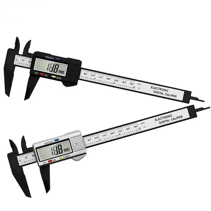 0-150mm Plastic Digital Caliper Measuring Tool To Measure Inner Diameter and Outer Diameter Electronic Digital Display