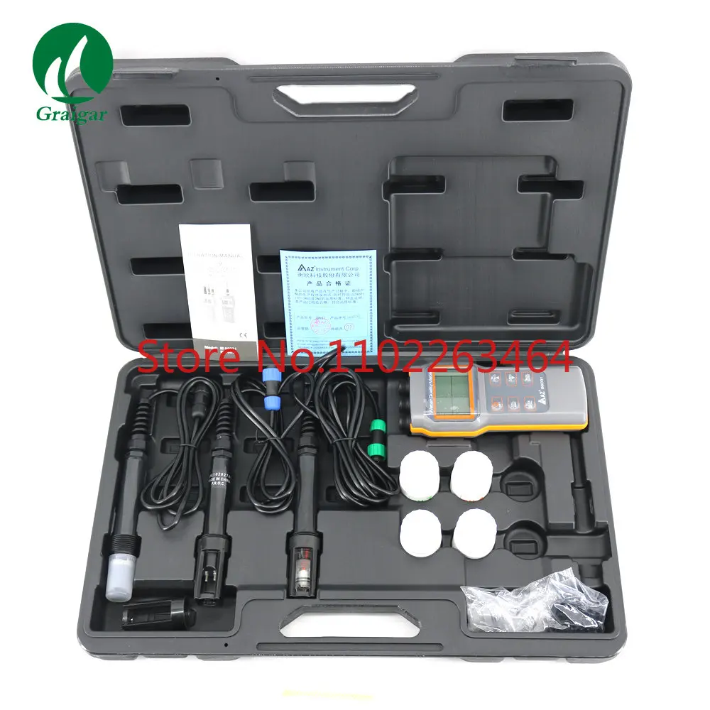 

New Discount AZ86031 water quality measuring instrument 86031 Handheld IP67 Combo PH/COND./D.O