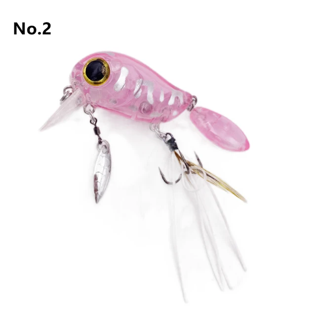 40mm 8g Floating Fishing Bee Bird Lure Bass Crankbait Hard Baits Pike  Fishing Spin Tail Lure Spoon Wobblers Feather Hook - AliExpress