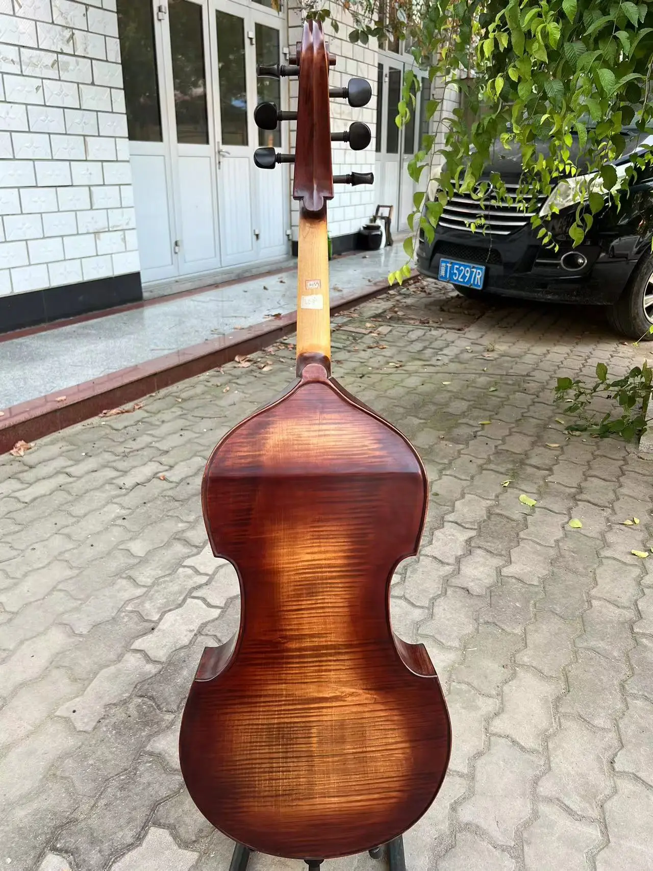 Baroque style SONG maestro 6 strings 25"viola da gamba whole flamed back #14159
