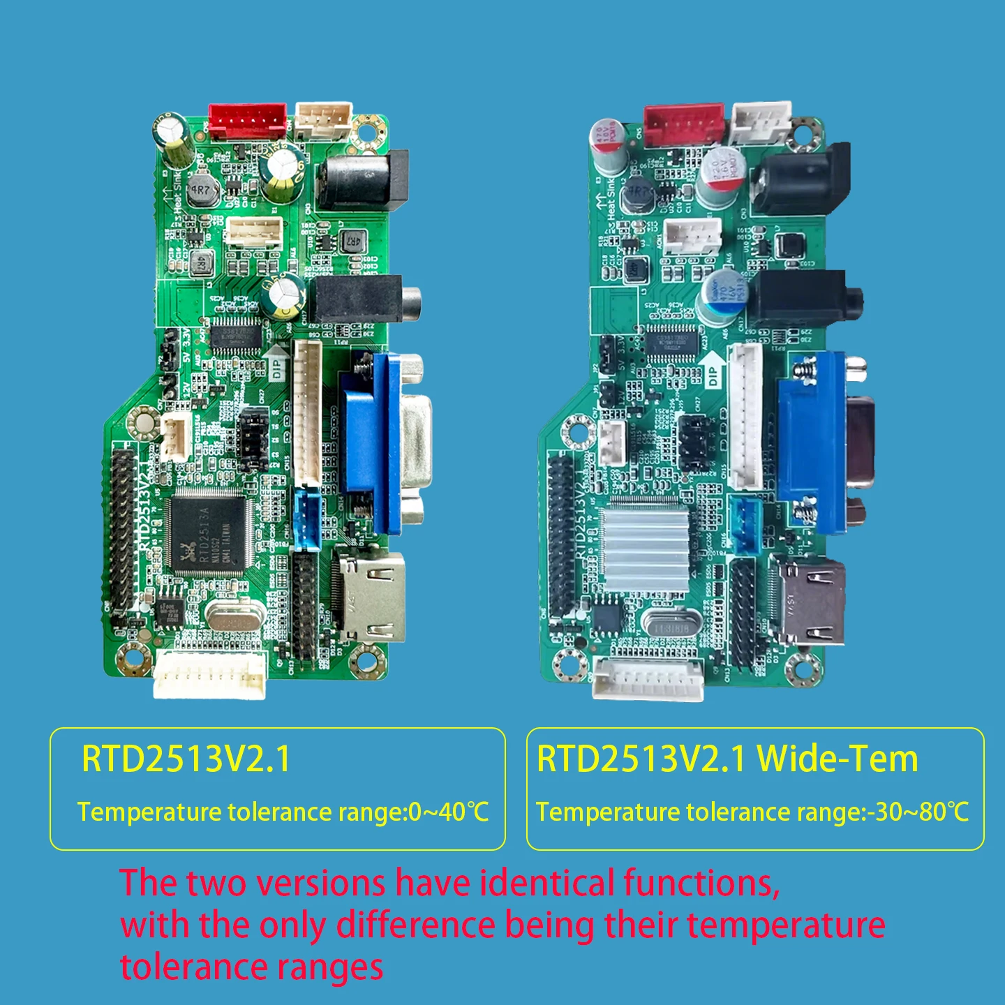HD 드라이버 보드 RTD2513V2.1 프로그램 프리 디스플레이 다중 해상도 점프 조정 화면 교체 RTD2483V1.1 RTD2668