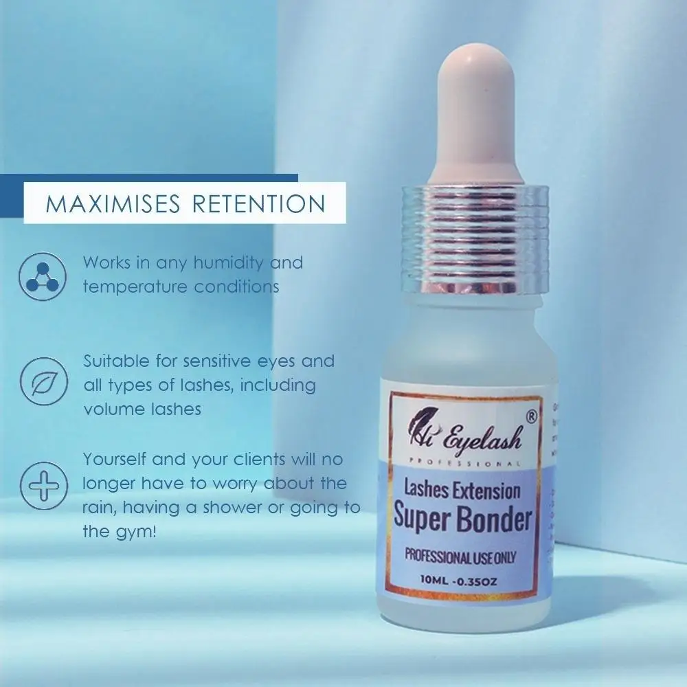 

5/10/15ml Eyelash Extensions Bonder Lash Sealant Super Bonder For Lash Extensions Glue Waterproof Long Lasting Private Label