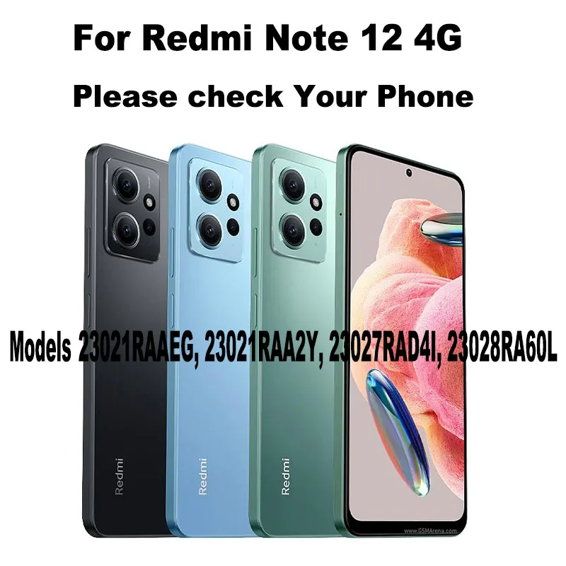 Power Volume For Xiaomi Redmi Note 12 4G Side Button Buttons Switch On Off Keys Replacement Repair Parts