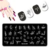 Mouteen Twelve Constellations Nail Stamp Plate The Zodiac Stamping Plate Horoscope Nail Stamping Plates #084 1