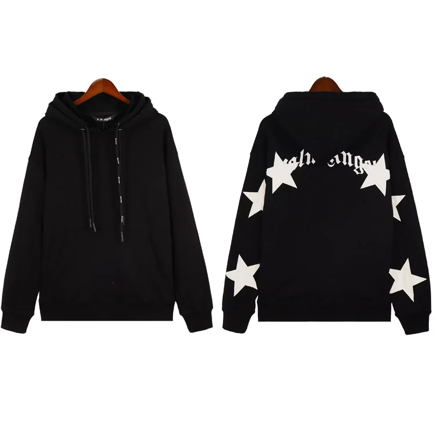 

Angel Stars casual printed High street hooded couple hoodie
