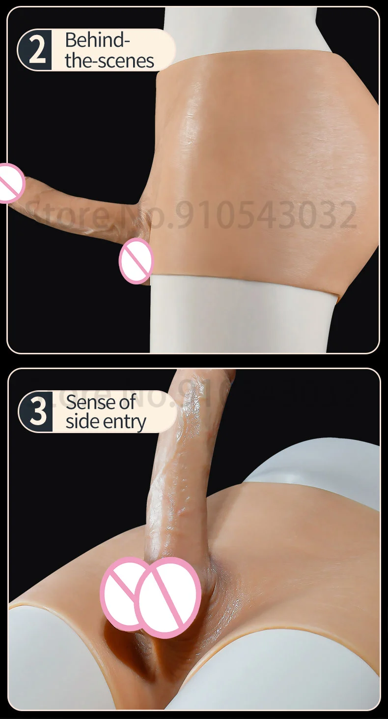 ODM Soft Strap on dildo woman lesbian Penis Pants Masturbators Silicone Realistic Women's Dildos Panties Gay sex toys for adults 18 S95b921bf80d84e2ebf8391d14e4d2e6db