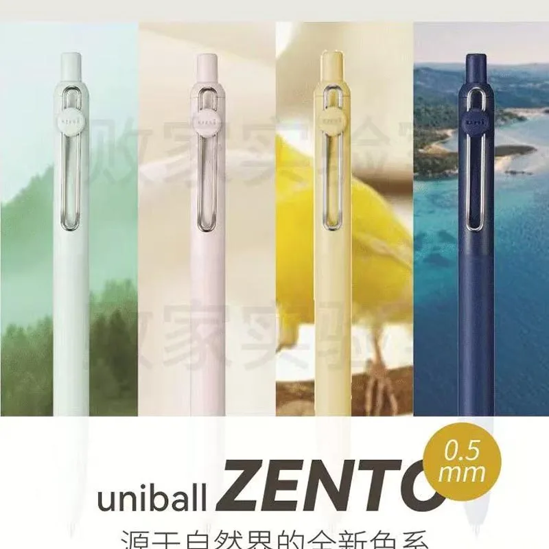 Japan uni/Uniball ZENTO Small Thick Core Gel Pen,0.38/0.5mm Business Office Signing Stylo Student Back To School Stationery