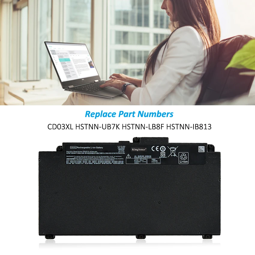 Bateria do Portátil hp Probook 640 g4 645 g4 650 g4 640 g5 650 g5 650 g7 Hstnn-ub7k Hstnn-lb8f Hstnn-ib813 Kingsener-cd03xl - Imagem 3