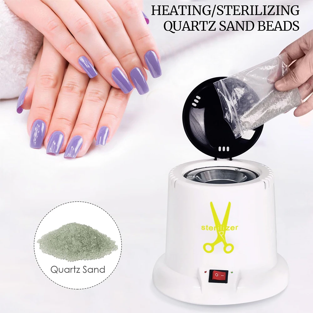 LULAA Professional Nail Tool Sterilizer High Temperature Sterilizer Pot for Tweezers Manicure Beauty Salon Tattoo Nipper Equipment Hair Salon