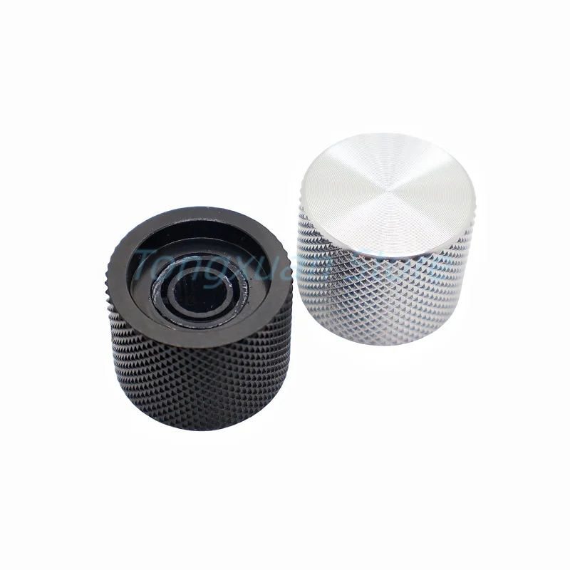Potentiometer Knob Cap Aluminum Knob 1pc Aluminum Alloy Knob Cap 21.5x17mm Car Volume Navigation Button Volume Potentiometer Switch Amplifier Knob 6mm Plum D Shaft