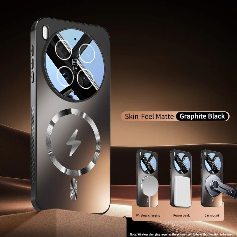 Premium Magnetic Lens Full Cover Case with Wireless Charging