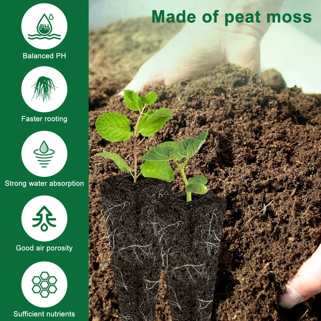 100 Db Vetőmagnövekedés Szivacsok Csere Gyökérnövekedés Palánták Indító Dugók Vetőmag Mag Hüvely Hidroponikus Kert Ültetés - Image 2