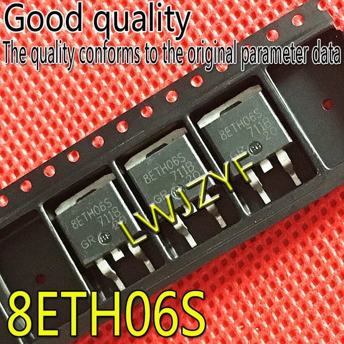 

(10Pieces) New 8ETH06S 600V 8A TO-263 MOSFET Fast shipping