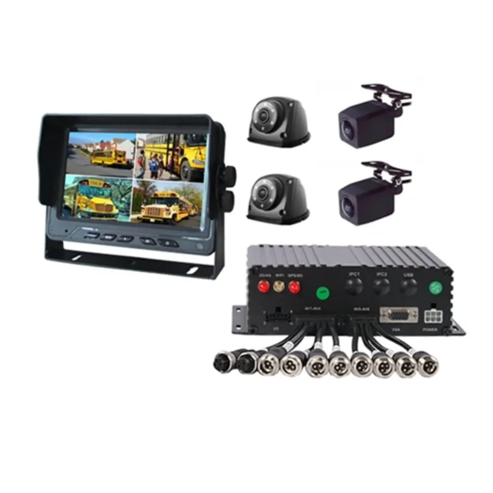 

Высокое качество 1080P/720P 4ch Мобильный Dvr с GPS 4G 3G WIFI G-сенсор RJ45 APC ADAS опционально