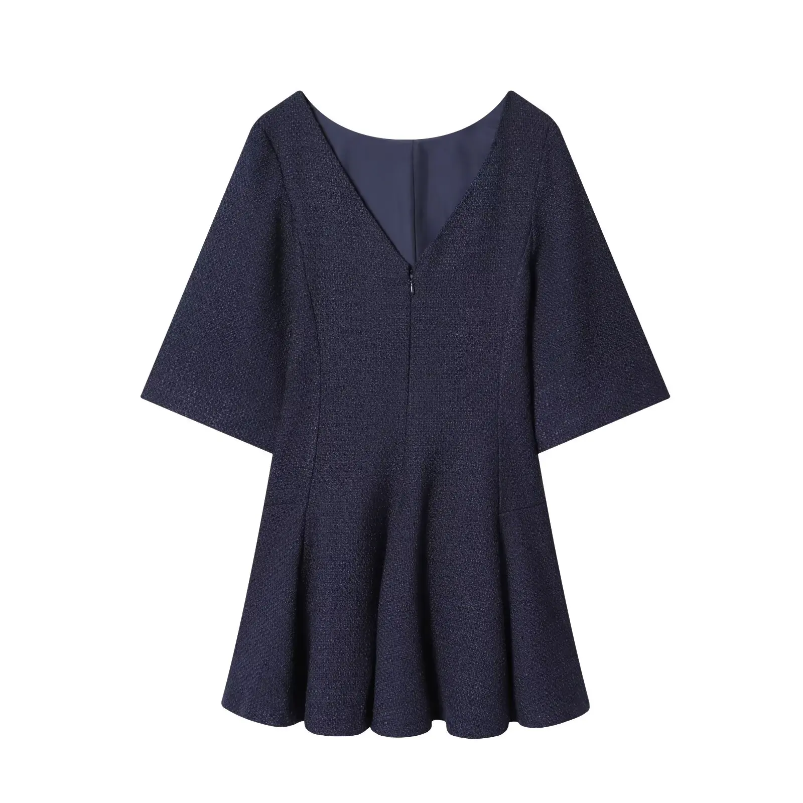 2025 New Fashion Texture Short Dresses for Women Short Sleeve Mini Dress Woman Chic Elegant Office Dress ﻿ ﻿ ﻿ ﻿