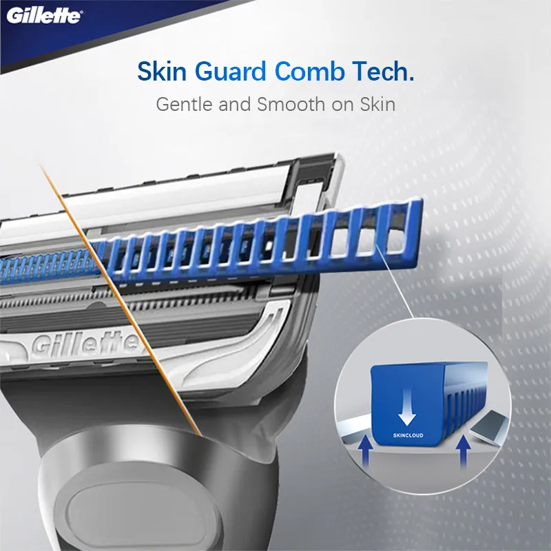 Gillette Skin Guard Razor Heads for Sensitive Skin Lubrication Protection Skin Replaceable Blades Multiple Sets To Choose