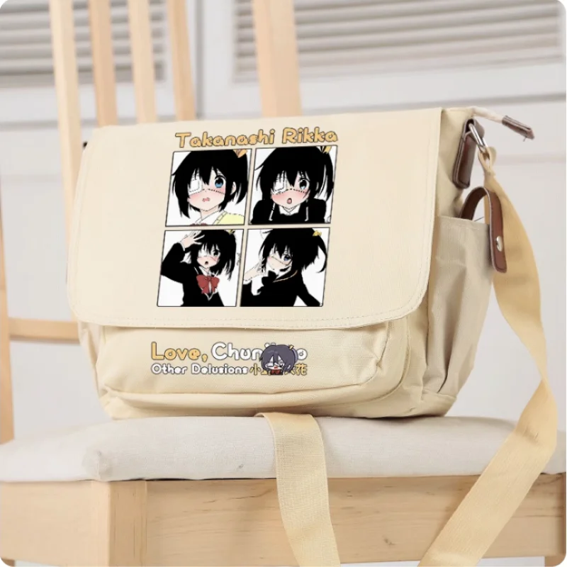 Anime Takanashi Rikka  Cartoon Bag Unsix Fashion Leisure Teenagers Crossbody Student Messenger Handbag B173