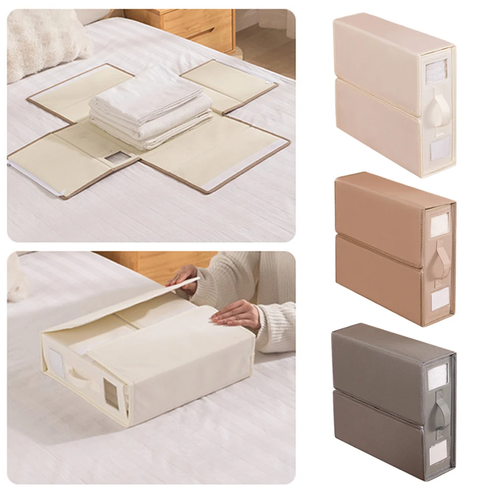 OxfordClothStorageBoxBedSheetSetStorageBoxBedSheetsHolder