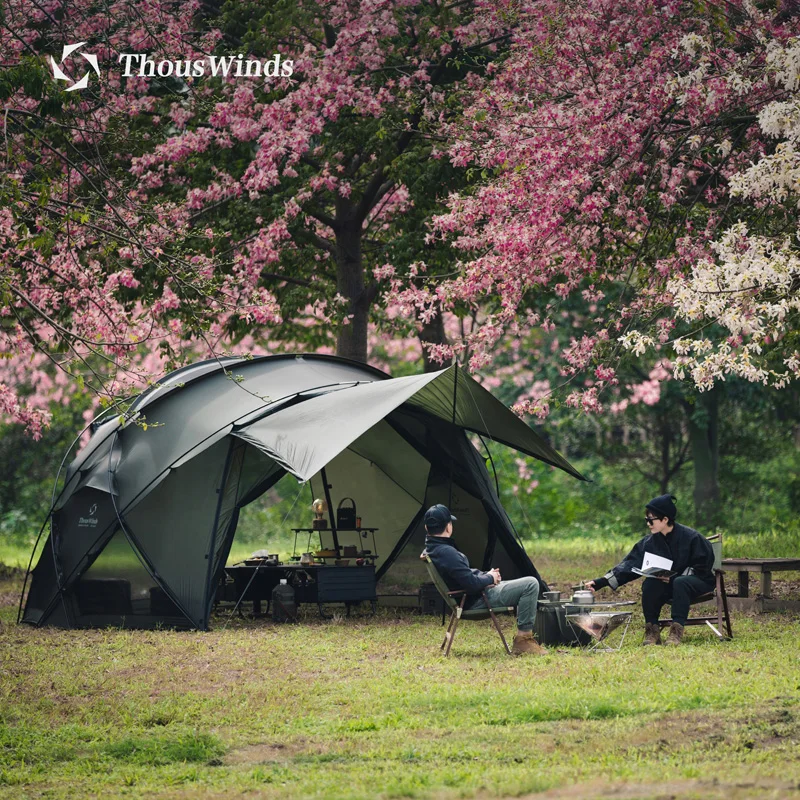 Thous Winds CNC Family Camping Tent Accessories Outdoor Camp Tent 20D Ripstop Nylon Both Side Silicon Lightweight Tents