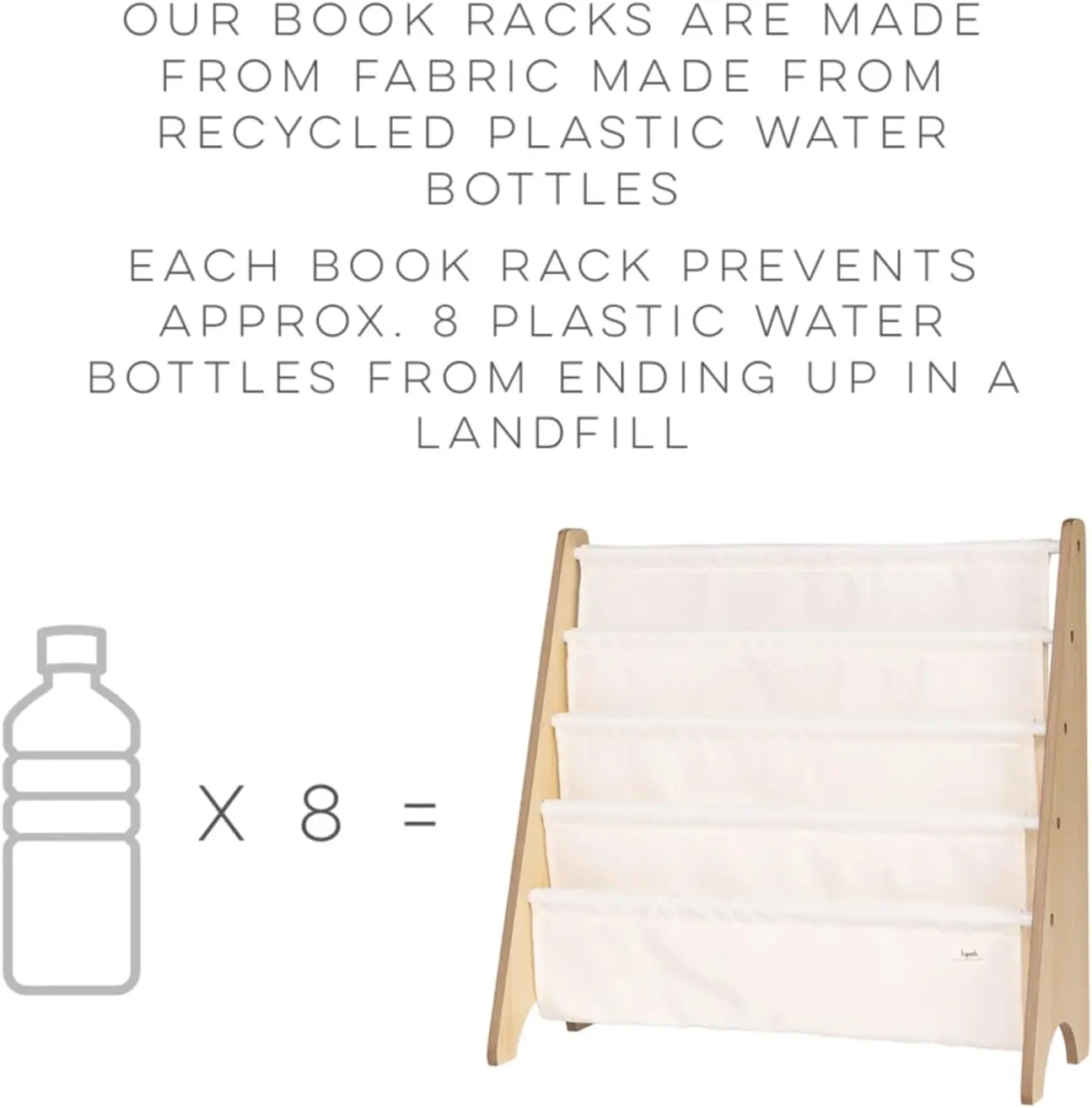 Kids Bookshelf – 4-Tier Sling Book Rack Storage - Kids Room Book Shelves, Nursery 6