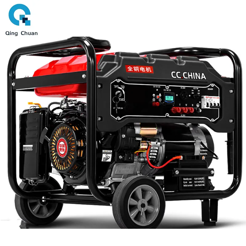 Gasoline Generator Household 220V Small Generator Single Three-phase 8 10 12 KW Manufacturers
