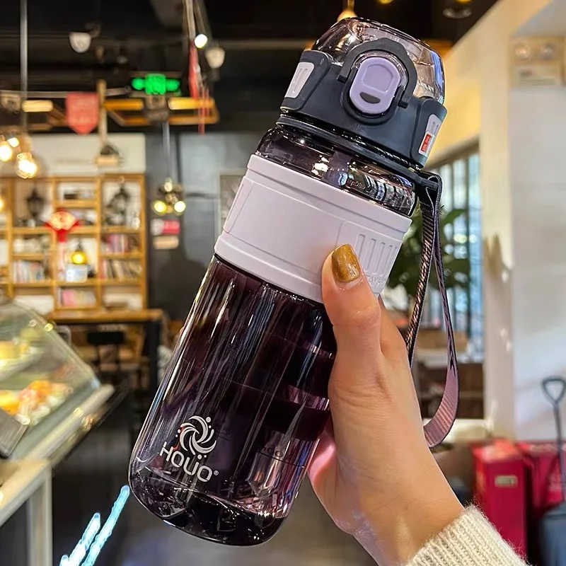 Botella de agua de viaje de 1L para deportes, taza de agua de plástico para niña, niño, escuela, portátil, 1 litro, 750ml, hervidor de agua, Fitness, gimnasio al aire libre