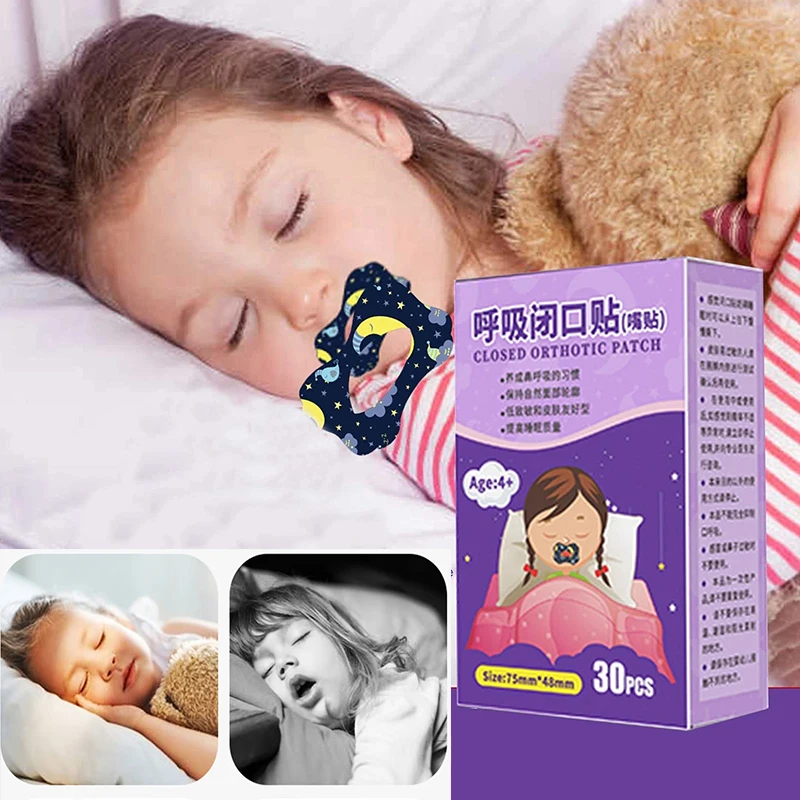 30Pcs/set Mouth Breathing Correction Paste Mouth Closing Paste for Children Adult Sleeping Mouth Opening Prevention s mc type finger cylinder gripper fulcrum opening and closing toggle mht2 32d nobrand