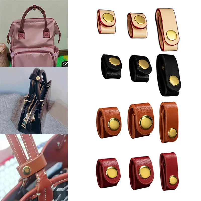 1PCFixingClipShoulderStrapBagStrapAdjustmentHookPULeather