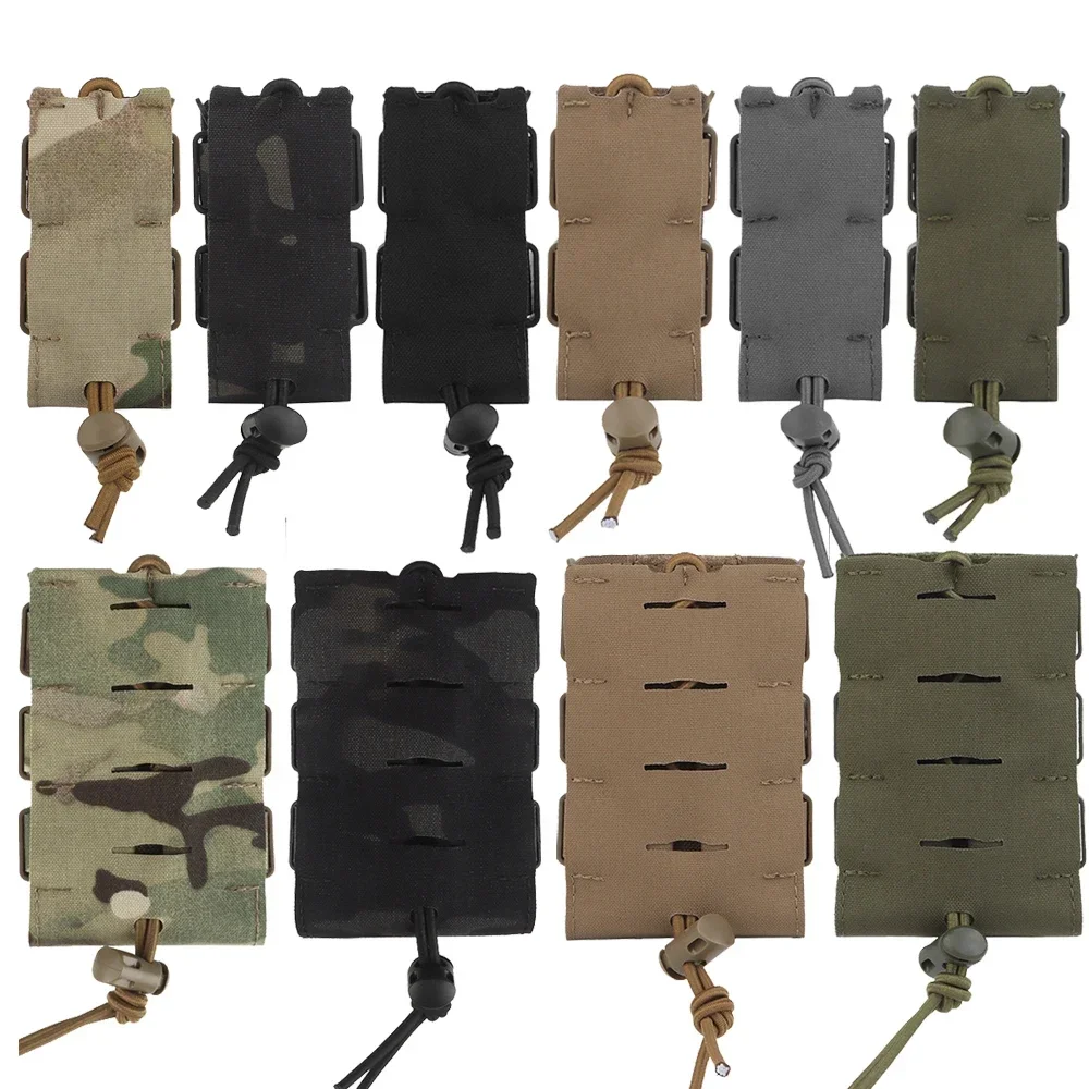 Tactical Molle Magazine Pouch for 9mm Pistol Mag 5.56 AR15 M4 AK Hunting Rifle MAG Bag Airsoft Outdoor Tool Flashlight Pouch 3