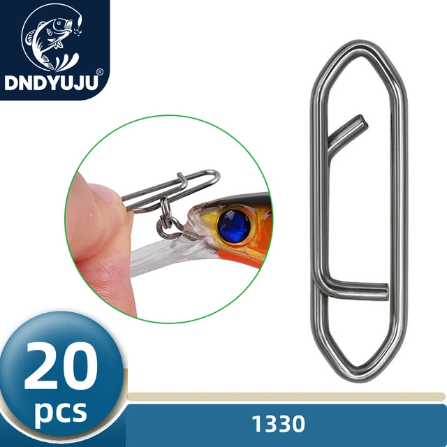 DNDYUJU 20pcs Tip Snap Fishing Lure 304Stainless Steel Fishing