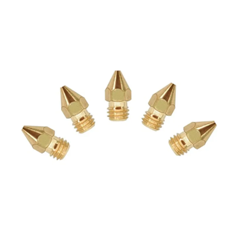 

Латунные сопла MK8 для Creality 3D CR8 CR10/S/V2 Ender 3/3S/5/5S-детали для 3D-принтера, 5 шт.