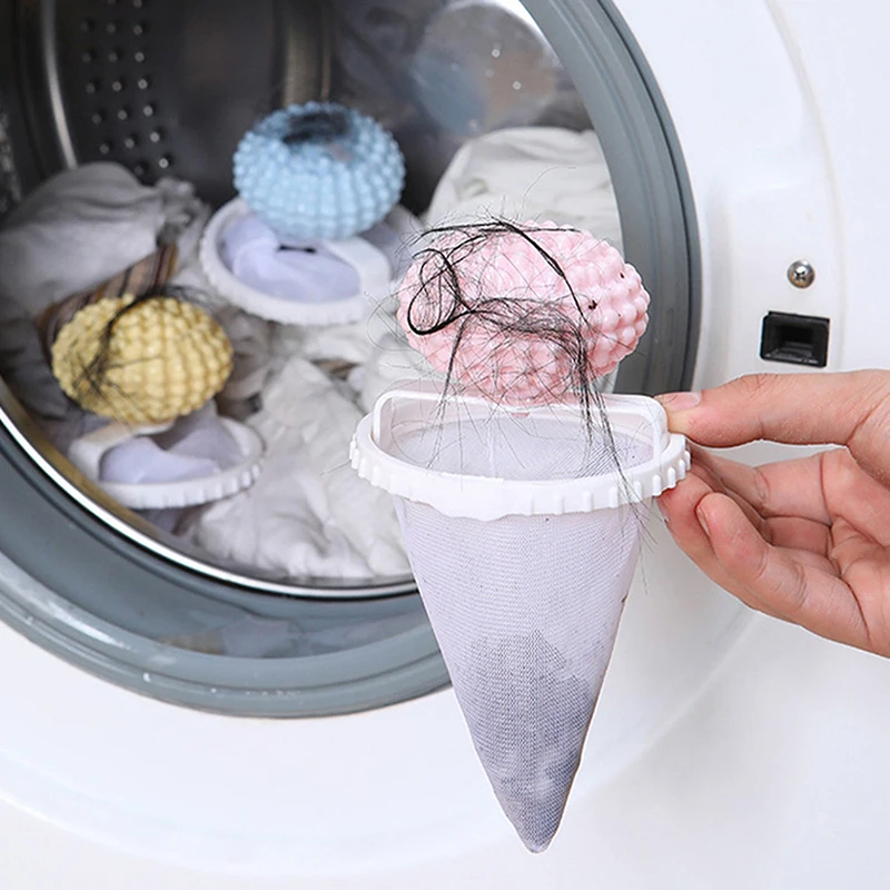 3pcs Pet Hair Remover Reusable Ball Wool Collector Cat Hair Remover Pet Fur Catcher Cleaning Tools Laundry Washing Machine Filte