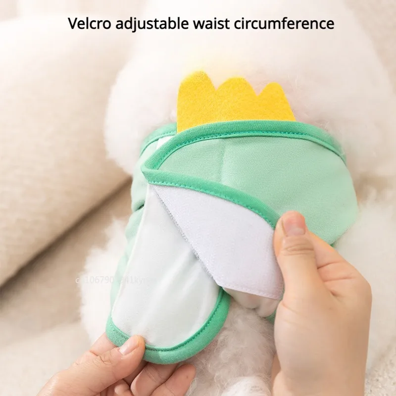 Cartoon Reusable Animals Pet Dog Male Dog Physiological Pant Adjustable Sanitary Underwear Belly Wrap Band Cotton Diaper Puppy dog diapers pet diapers dog nappies
