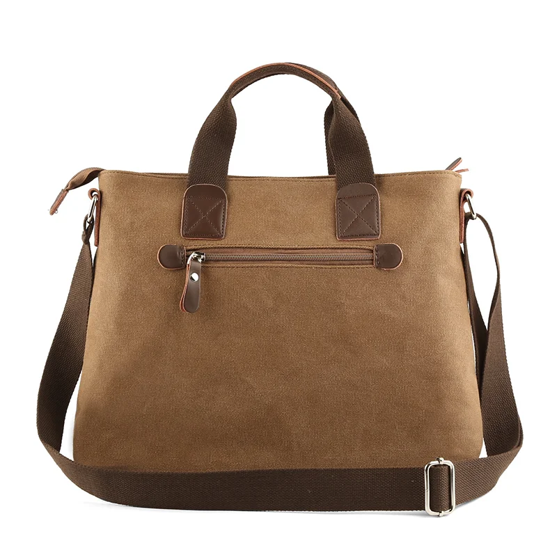 Mala de Couro Lavável para Homens Mala de Viagem Bolsala do Ombro do Mensageiro Bolsa Casual Grande Bolsas para Laptop de Negócios - Imagem 5