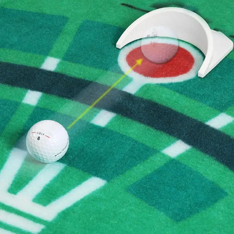 

Indoor Golf Putting Trainer with Hole Flag Putter Green Practice Aid Home Yard Outdoor Training Aid Adjustable Hole