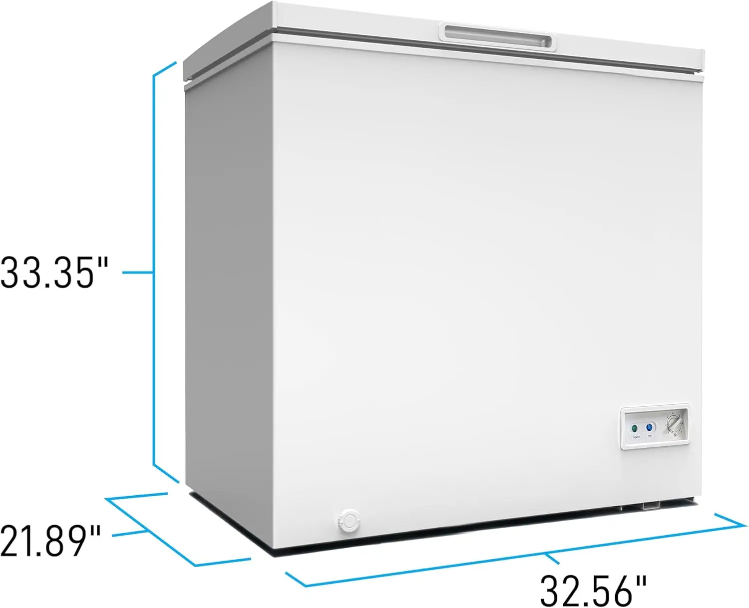 CF7F0W CF7F 7.0 cu. ft. Garage Ready Chest Freezer, in White 6