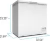 CF7F0W CF7F 7.0 cu. ft. Garage Ready Chest Freezer, in White 6
