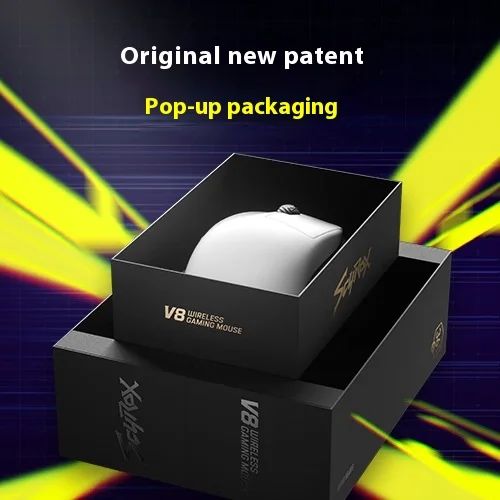 Wireless Gaming Mouse Scyrox V8 Dual Mode Paw3950 8K Low Latency Lightweight Nordic52840 PC Accessory