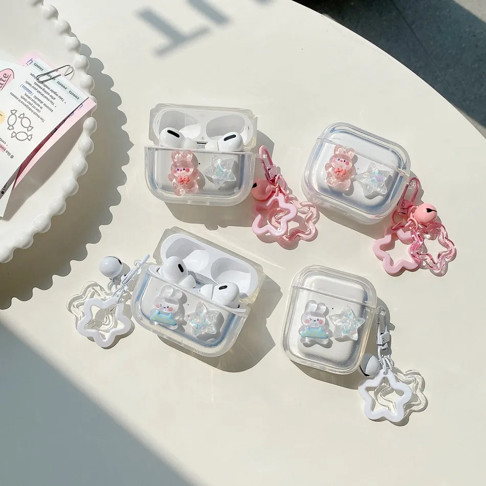 Custodia Carina Per Cartoni Animati Per Airpods Pro 2 3 Custodia Protettiva Trasparente Custodia Per Auricolari In Silicone Airpod 2 Custodia Per Auri