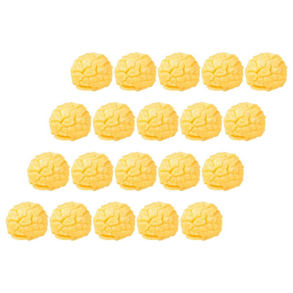 

20 Pcs Corn Kernel Model Popcorn Prop Simulation Models False Kernels Decorative